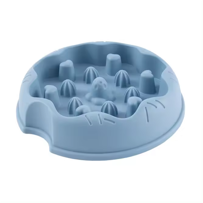 Tazón De Alimentos Para Perros Donut Anti-Suciedad Anti-Choque Y Anti-Overturning Acero Inoxidable Alimentador Automático Para Mascotas - 1