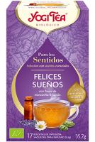 Té Felices Sueños Para los Sentidos  Packs 2  Toma una respiración profunda y disfruta de una noche tranquila  17 bolsitas de infusión  YogiTea - details 1