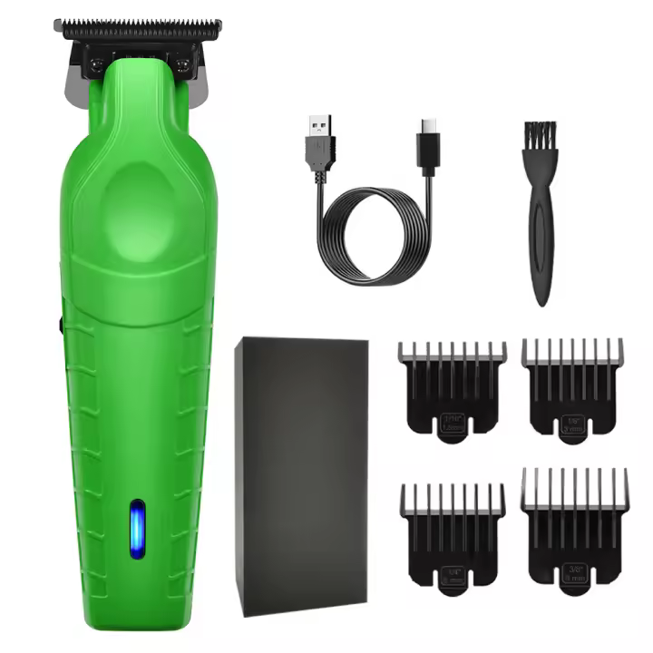Cortadora de pelo eléctrica recargable, cortadora eléctrica de peluquería, cortadora de pelo inalámbrica, carga tipo C - 1