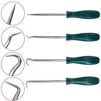 Juego De 4 Herramientas Para Sellado De Aceite En Coche Con Hooks Y Remover De Anillos O-Ring Apto Para Automóviles Y Vehículos Tamaño 130mm - details 4