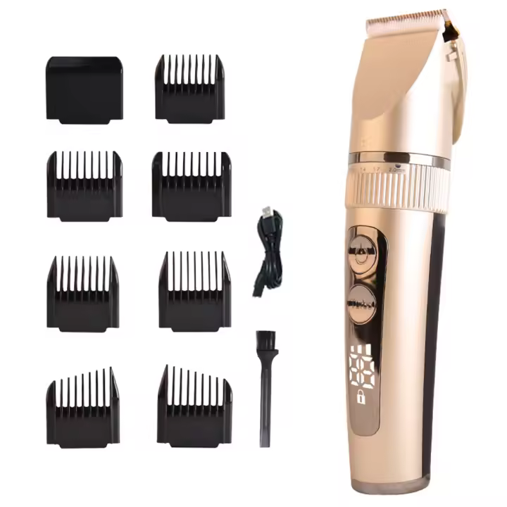 Cortadoras de pelo Eléctricas para hombres Quiet LED Display Set de cortadoras de pelo recargables - 1