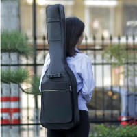Estuche De Guitarra Eléctrica Negro Impermeable Con Doble Correa Acolchado Y Mochila De Hombro Accesorios Para Guitarra - details 0
