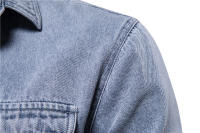 2024 Primavera y otoño Nuevas chaquetas vaqueras para hombres Chaquetas europeas y americanas de moda Tops vaqueros lavados informales - details 5