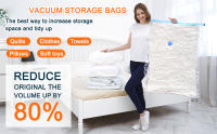 Bolsas De Almacenamiento a Vacío Para Ropa Y Colchones 7/8PCS Ahorro De Espacio Organizador Comprimido Ecológico Rectangular - details 1