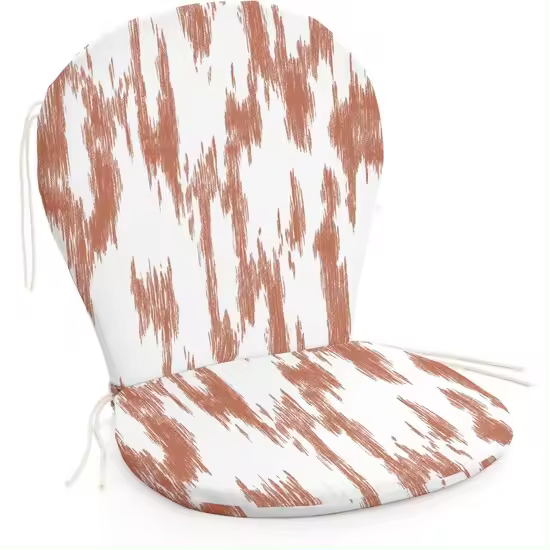 BL BELUM - Cojín  Silla de Exterior - Medidas Producto: Asiento: Ancho: 48 cm / Largo: 42 cm Respaldo: Ancho 48 cm / Largo: 48 cm - Modelo: Mahon Teja - 1