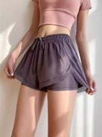 Shorts Deportivos De Verano Para Mujer Talla Grande Cintura Alta Secado Rápido Antideslizante Para Running Yoga Y Fitness - details 4
