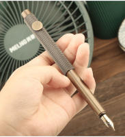 Pluma Fuente De Bolsillo Vintage De Latón Miniatura Metálica 0.5mm Creativa Para Estudiantes Y Artistas Suministro De Oficina - details 4