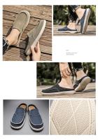 Zapatillas De Verano Para Hombre Clásicas Al Aire Libre Zapatillas De Lazo Ligero Transpirable Pantuflas Casuales Para Interior Material Superior De Lona Suela EVA Talla Verdadera - details 2