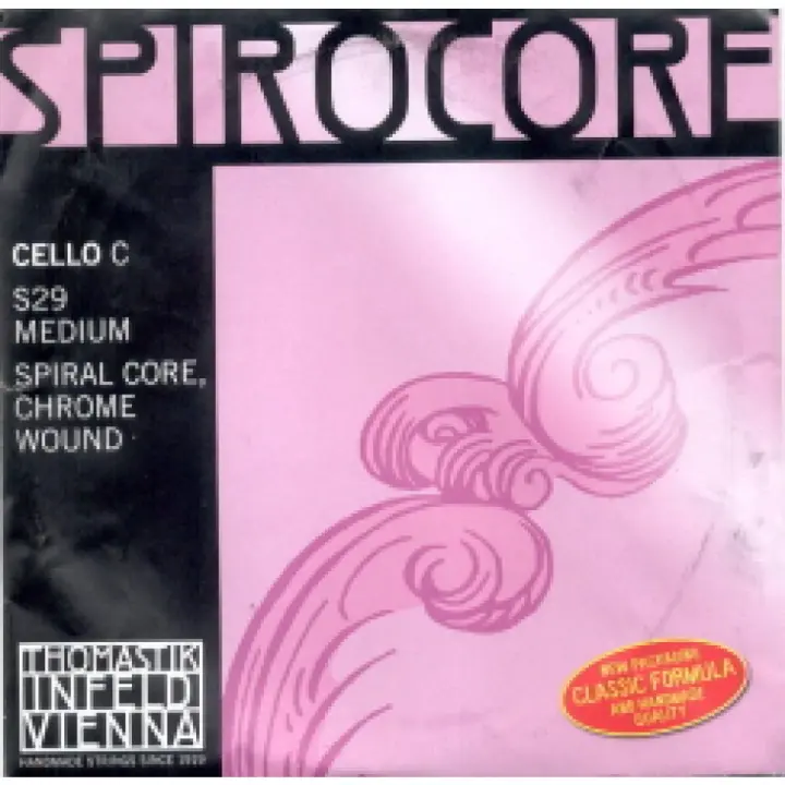 CUERDA VIOLONCELLO-Thomastik (Spirocore S 30A) (Plata) 4ª Medium Cello 4/4 (Do) C (Una Unidad) - 1