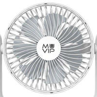 Muvip Ventilador de Sobremesa Portatil 5.5W con Cable USB C - 18cm de Diametro - 3 Velocidades - Angulo Ajustable hasta 360º - Autonomia hasta 15h - Color Blanco - details 1