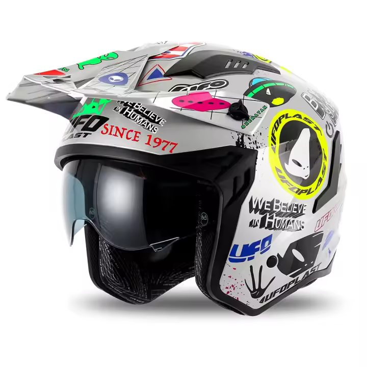 Ufo Casco Jet Sheratan Plateado Adulto - 1