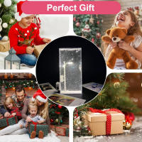 Lámpara De Noche Escena De Nieve Hecha a Mano Luces De Navidad Decoración De Escritorio Artesanías Luz De Calle Para Niña - details 7