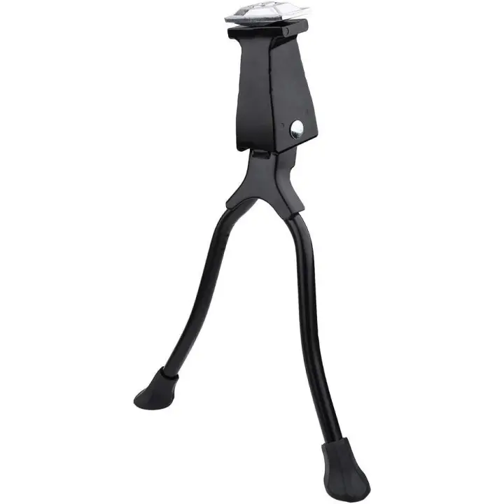 Soporte de bicicleta-Soporte de bicicleta de montaña de aleación de aluminio Soporte de montaje de pie de pierna doble Soporte de estacionamiento de bicicleta de carretera Doble pierna para 26 pulgadas o más - 1