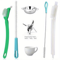 Limpieza De Cocina Accesorios Duros 4pcs Cepillos De Limpieza Para Thermomix Herramientas De Limpieza Del Pot Y Cuchilla De Plástico Compatible - details 1