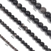 Bolas De Piedra Preciosa Negra Labradorita AAAAA 6/8mm Para Creación De Joyas Collares Y Pulseras DIY - details 6