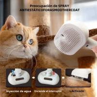 Peine Para Mascotas Con Sprt De Vapor Para Eliminar Pelo Flotante Acero Inoxidable Estilizador Para Perros Y Gatos - details 2
