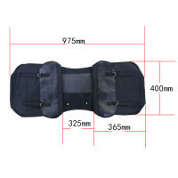 Bolsa De Selleccion Para Motocicleta De Gran Capacidad Impermeable De Lona Con Cuero Herramientas Laterales Para Viaje Y Montar Bicicleta - details 8