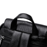 Mochila blanca de cuero para mujer, morral escolar de gran capacidad para viaje - details 22