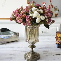 1PC Flores Artificiales De Cárnations Pequeñas Estilo Europeo Para Decoración De Hogar Fotografía Navidad Boda DIY Material Silken - details 5