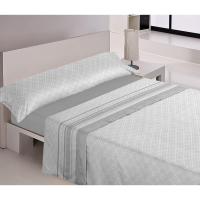 Mercatienda.es - Juego de Sábanas de Verano Microfibra 3 Piezas - Extra Suaves - Hibisco en Gris. - details 0