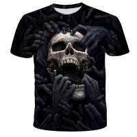 Camiseta 3D De Hombre Con Estampado De Calavera Talla Grande Estilo Casual Verano Manga Corta Transpirable Ropa Diaria - details 7