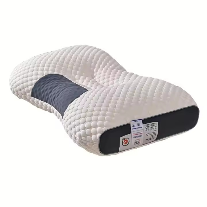 Almohada Cervical para Dormir, Almohada Suave y Cómoda with Partición para Ayudar in Dormir y Proteger El Cuello - 1