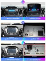 AWESAFE inalámbrico CarPlay Android Auto Radio para Hyundai Tucson 2 ix35 2009 2010 2011 2012 2013 2014 2015 coche reproductor multimedia GPS 2 din autoradio volante controles RDS Bluetooth - details 0