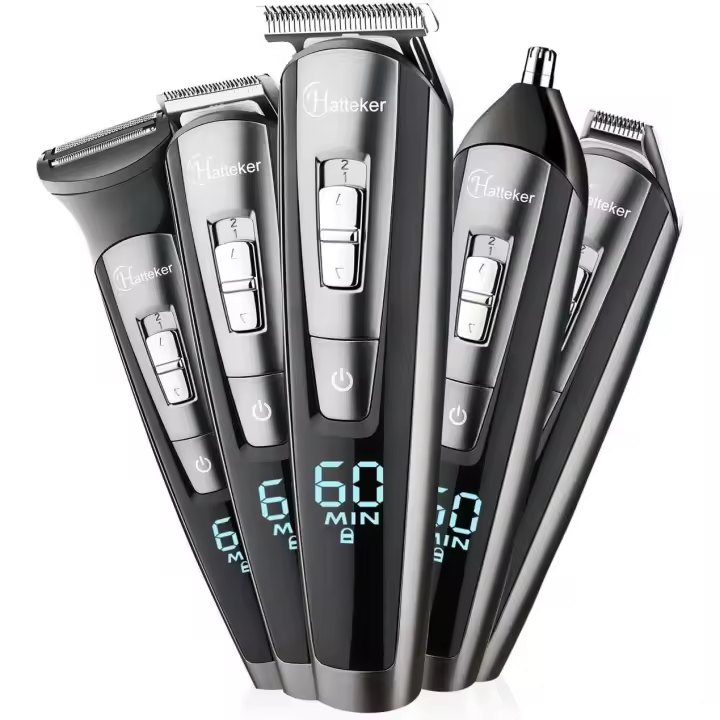 Barbero Electrico Cortapelos Profesional Hombre Cortadora Barba y Precisión Impermeable - 1
