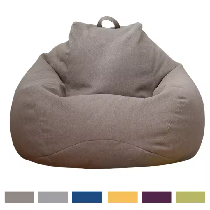 Cubierta De Silla Grande De Grano De Cebada Sofá Individual High Back Lounger Funda Para Silla Reclinable Tapete Tatami Cubierta Para Jardín Exterior - 1