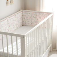 LALA - Juego de ropa de Cama para Cuna de Bebe, Algodón Puro, cerca de Cisne Rosa, 30x30x6, Pieza Entra, Lavado. - details 0
