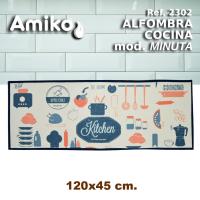 ALFOMBRA DE COCINA AMIKO MODELO MINUTA CON MEDIDA 120X45 CM. - details 0