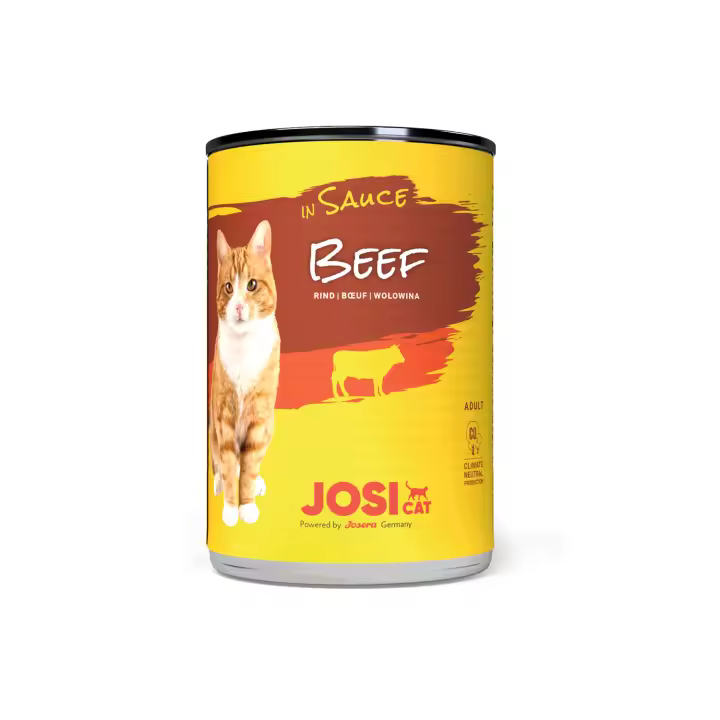 Josera Josicat Ternera en Salsa - Alimento Completo Humedo de Ternera para Gatos Adultos - 415 Gramos - Pack de 3 Ud - 1
