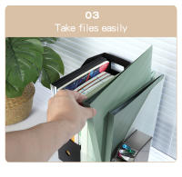 Organizador De Archivos De Escritorio Plegable A4 Caja De Almacenamiento Para Libros Impermeable Soporte Para Libros Estudiantes Y Bote De Almacenamiento - details 5
