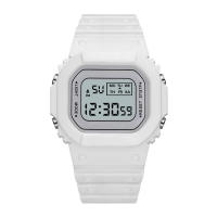 Reloj Digital LED Para Hombres Y Mujeres Resistente Al Choque Reloj Deportivo Impermeable Con Correa De Silicona Estilo Simple - details 13