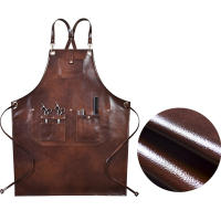 Aparador De Cuero PU Para Barbero Y Bartender Uniforme De Chef Para Barista Y Grill De Bistró Uso En Salón De Belleza Y Jardín - details 3