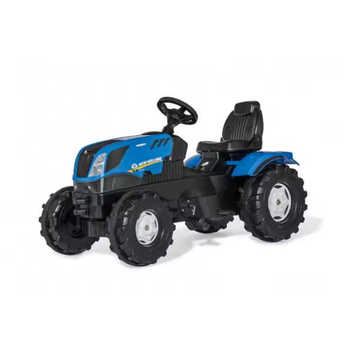 Rolly Toys Tractor de Pedales New Holland T7 para Niños de 3 a 8 Años - Asiento Ajustable y Neumáticos Silenciosos - 1