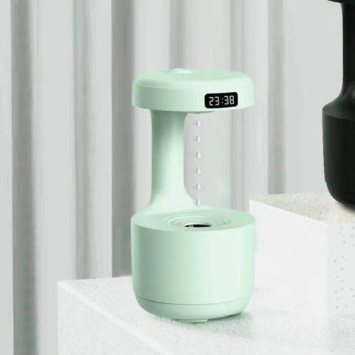 Humidificador Antigravedad de 600ml with Luz, Ahorro de Energía Silencioso, Apagado Automático, para Habitación de Bebe, Dormitorio, Oficina(Blanco) - 1