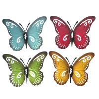 Set de 4 Mariposas de Chapa con Diseño Colgate – Decoración de Pared para Jardín - Maxia Market - details 0