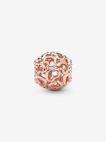 Pandora - Charm de Corazones-Baño de Oro Rosa de 14K - details 0