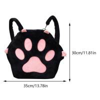 Mochila De Peluche Con Patas De Gato Lindo Para Niñas Con Correas Ajustables Y Cierre De Cremallera Estilo Kawaii Para Mujeres Y Niñas - details 12