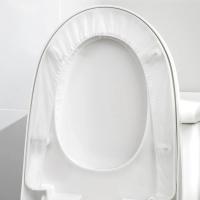 Cubierta De Asiento De Inodoro Desechable Individualmente Empaquetada Para Viajes Y Hoteles Protección Portátil De Papel No Tejido Color Blanco - details 4