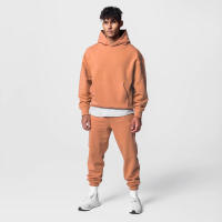 Sudadera De Algodón Grueso Para Hombre Con Capucha Deportiva Casual Conjuntos De Entrenamiento Pantalones Y Sudadera Para Gimnasio Y Correr - details 15