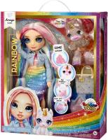 Rainbow High Fashion Doll with Slime Kit & Pet - Amaya (Arco Iris) - Muñeca Centelleante de 28 cm con Pelo Brillante DIY, Mascota Mágica y Accesorios de Moda MGA - details 4