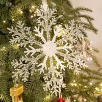Adorno De Navidad De Acrílico En Forma De Árbol De Navidad Campanas Estrella Y Copos De Nieve Para Decoración De Habitaciones Y Hogar - details 13