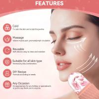 Rodillo De Hielo Para El Rostro 1/3pcs Herramienta De Cuidado De La Piel Reutilizable De Silicona Y Acero Inoxidable Gua Sha Rollo Facial Para Contorno Y Levantamiento - details 1