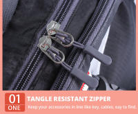 Mochila clásica de viaje para hombre, bolsa impermeable para ordenador portátil, senderismo, mochila escolar deportiva, nailon, para exteriores - details 8