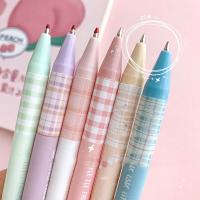Set De 6 Bolígrafos De Punto De Presión Con Tinta Negra 0.5mm Bolígrafos Gel Para Estudiantes Suministros De Oficina Y Aprendizaje - details 2