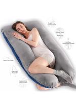 Almohada Multifuncional Para Mujeres Embarazadas Almohada De Lado De Algodón Puro Desmontable Y Lavable Almohada U Para Siesta - details 7