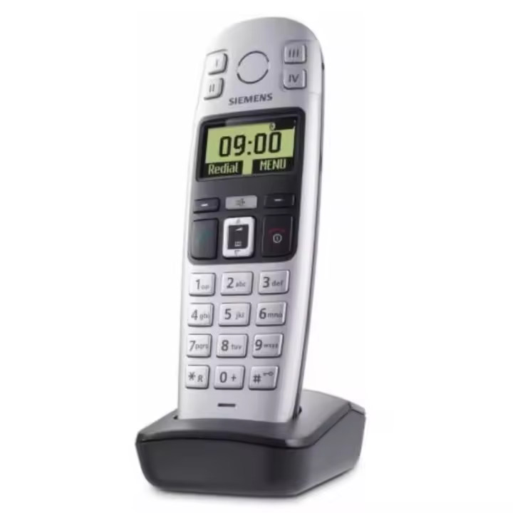 Gigaset E36 - Teléfono (Teléfono DECT, Altavoz,  Plata) - 1