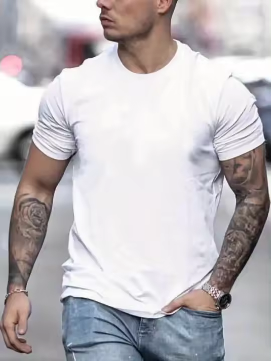 Camiseta Con Estampado De Jesús Para Hombres Camiseta Casual De Manga Corta Para Verano Confort Transpirable Y Fácil De Limpiar - 1